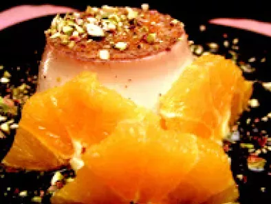 Panna cotta caramellata all'arancia e pistacchi - foto 2