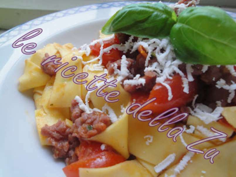 Pappardelle con sugo di Salsiccia Piccante e Pomodori Ciliegino - foto 7