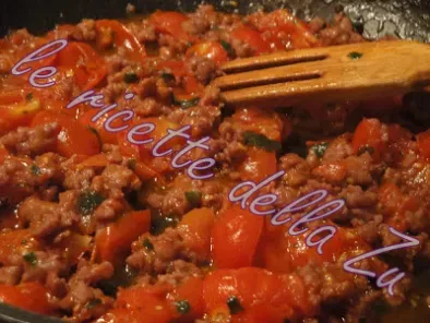 Pappardelle con sugo di Salsiccia Piccante e Pomodori Ciliegino - foto 4