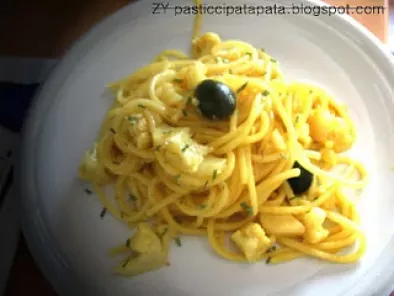 Pasta risottata alla curcuma con cavolfiore e olive nere - foto 2