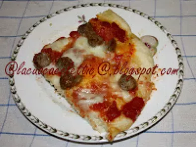 Pizza con la salsiccia - foto 4