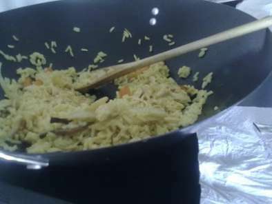 Risotto allo zafferano con verdurine croccanti e pollo al curry - foto 3