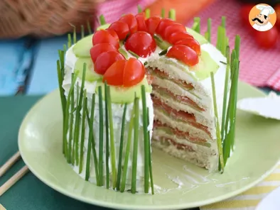 Sandwich cake - gustoso tortino salato per il buffet - foto 2