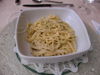 Spaghetti al pesto di coriandolo