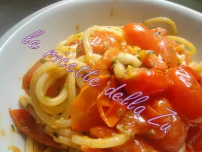 Spaghetti con Pomodori Ciliegino e Pesto - foto 2