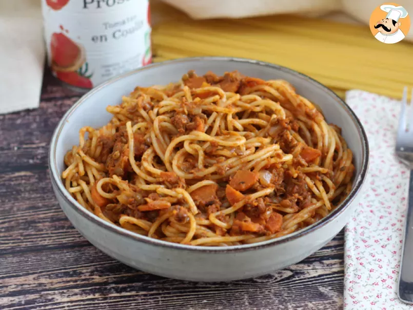 Spaghetti con salsa vegetariana
