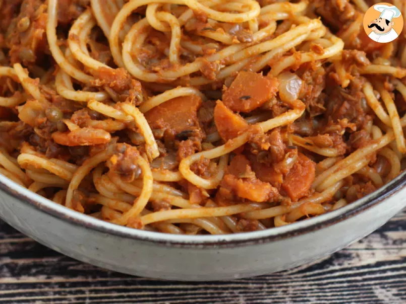 Spaghetti con salsa vegetariana - foto 4