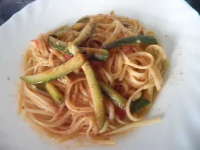 Spaghetti con zucchine Bottarga di Tonno e zenzero - foto 5