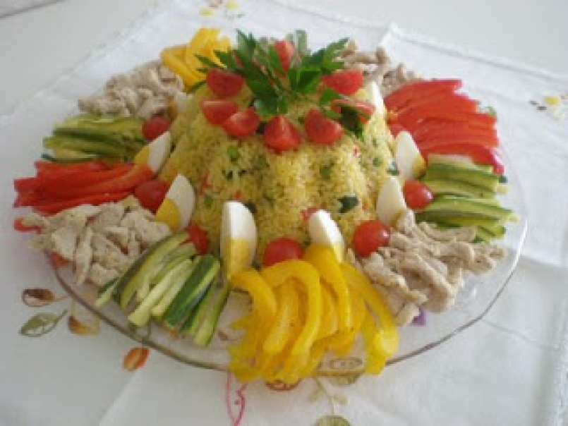 Timballo di riso, con pollo e verdure - foto 2