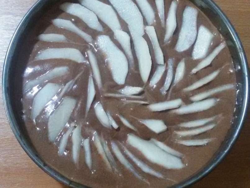 Torta con mousse di cioccolato fondente e pere - foto 7