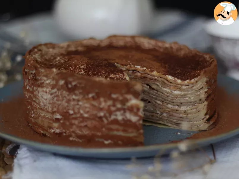 Torta di crepes al Tiramisù, un dessert goloso e facile da preparare - foto 5