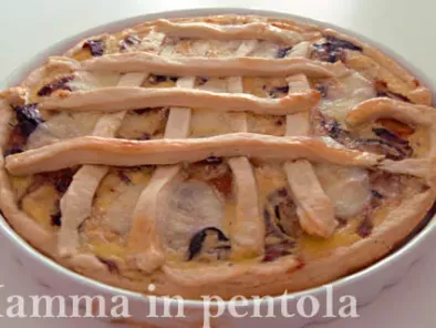 Torta (rustica) radicchio rosso, zucca gialla e gorgonzola - foto 2