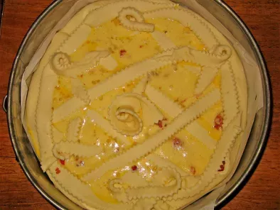 Torta salata con cipolla e salsiccia - foto 3