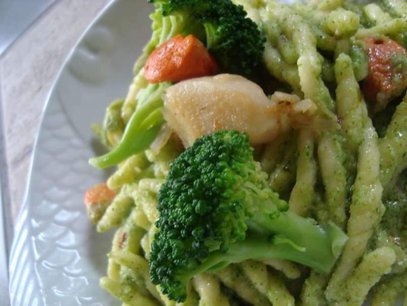 Trofie alla crema di broccoli e capesante - foto 4