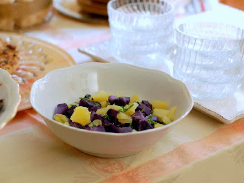 Vitel tonnè allo yogurt con contorno di patate viola - foto 3