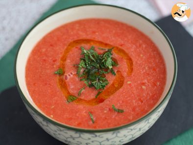 Zuppa fredda pomodori e anguria - foto 3