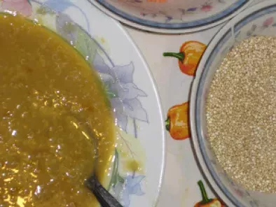 Zuppa lenticchie e quinoa
