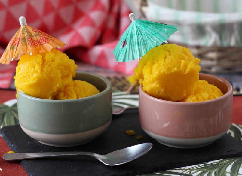 Tappa 4: Si passa alla degustazione del sorbetto al mango!