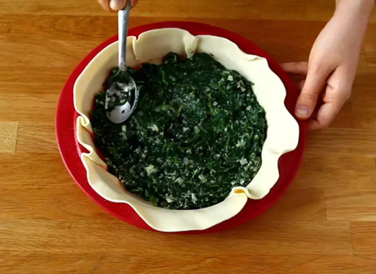 4. Preparare il ripieno di spinaci