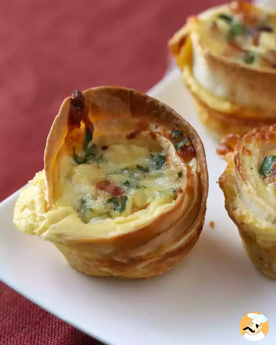 6. Mini quiche con piadine