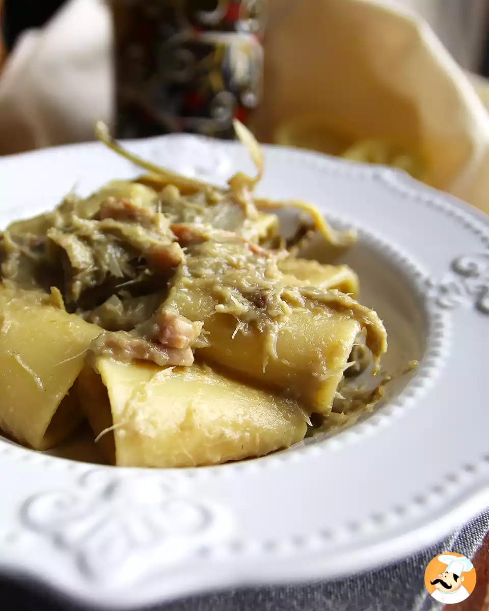 2. Paccheri con carciofi e pancetta