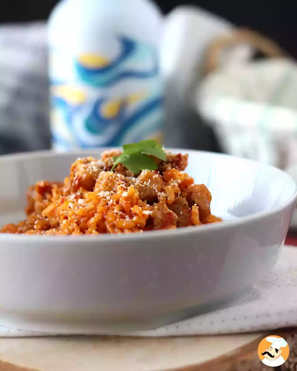 7. Risotto 'nduja e salsiccia