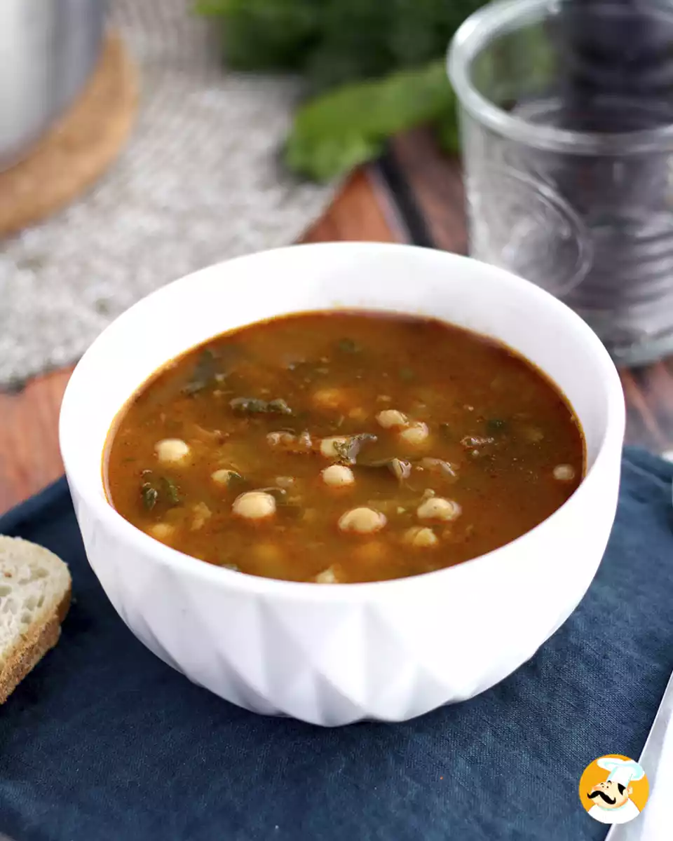 Zuppa di ceci con spinaci