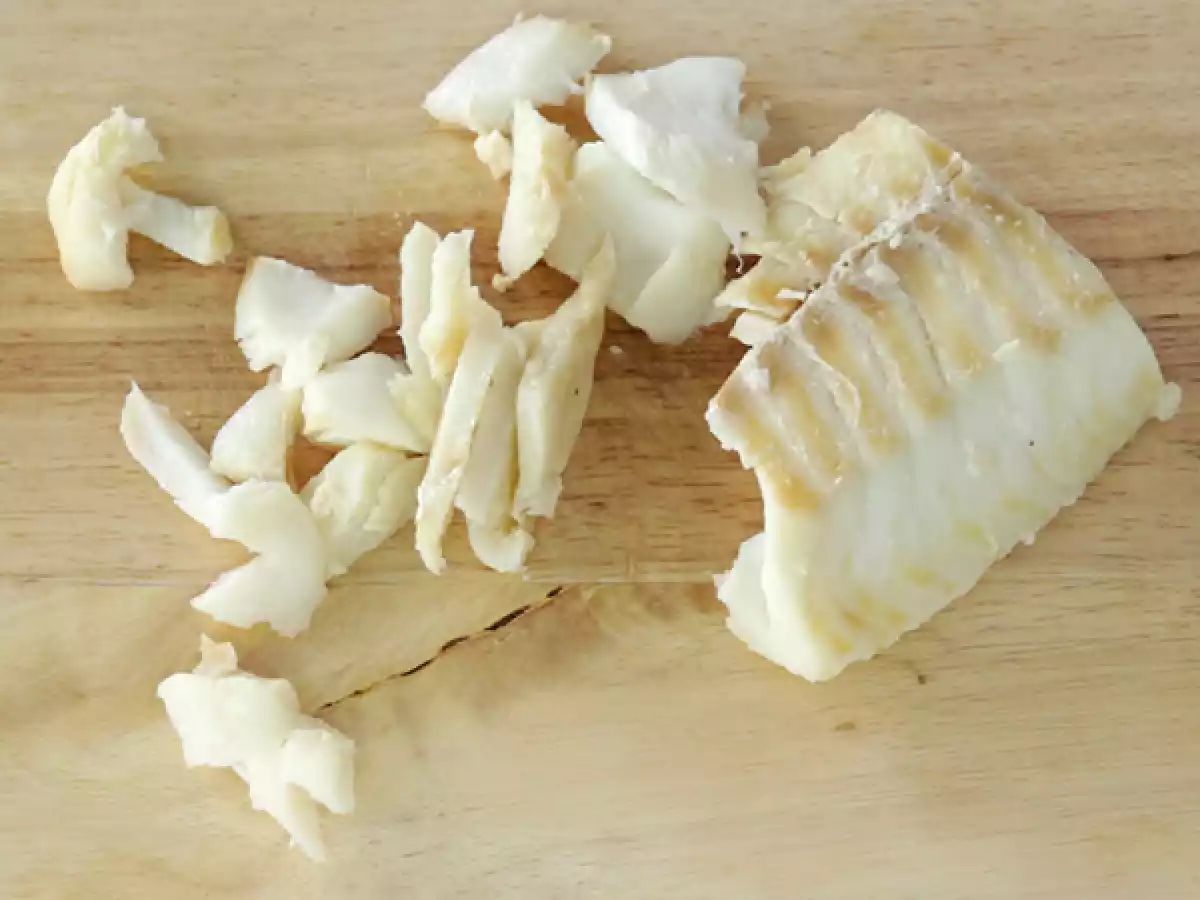 Fase 4 - Sminuzzare il baccalà