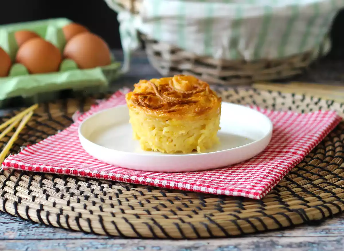 6. Frittata di pasta in friggitrice ad aria: il classico del riciclo in versione monoporzione