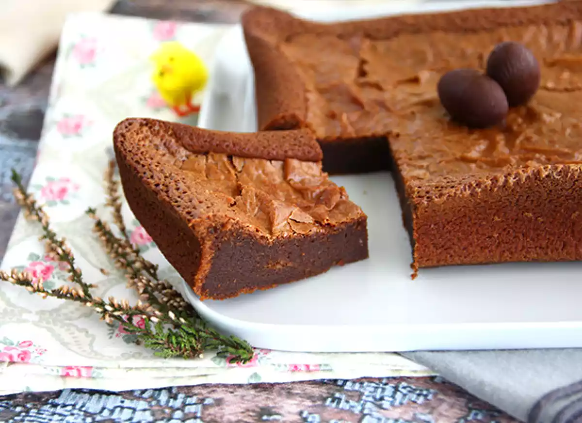 1. Brownie con cioccolato delle uova di Pasqua