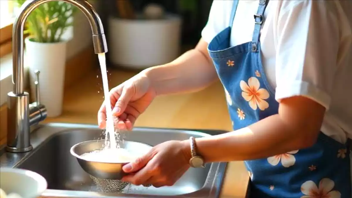 Perché non dovresti mai buttare l’acqua del riso (soprattutto se tieni alla tua pelle)
