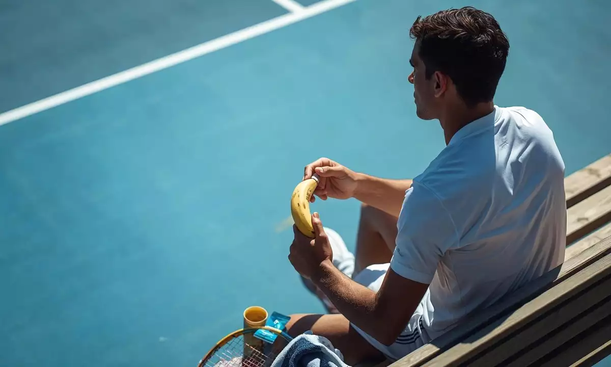 Snack energetici dei tennisti durante i break: cosa mangiano e perché