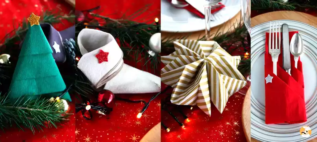 Tavola delle feste: 4 modi originali per piegare i tovaglioli