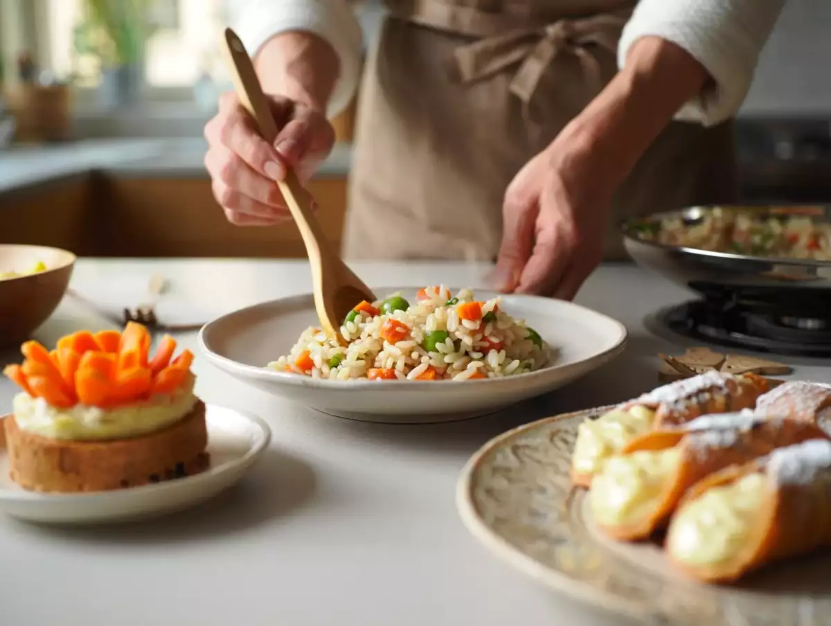 Menu del giorno, 14 maggio: un antipasto sfizioso, un piatto principale fresco e un dolce goloso