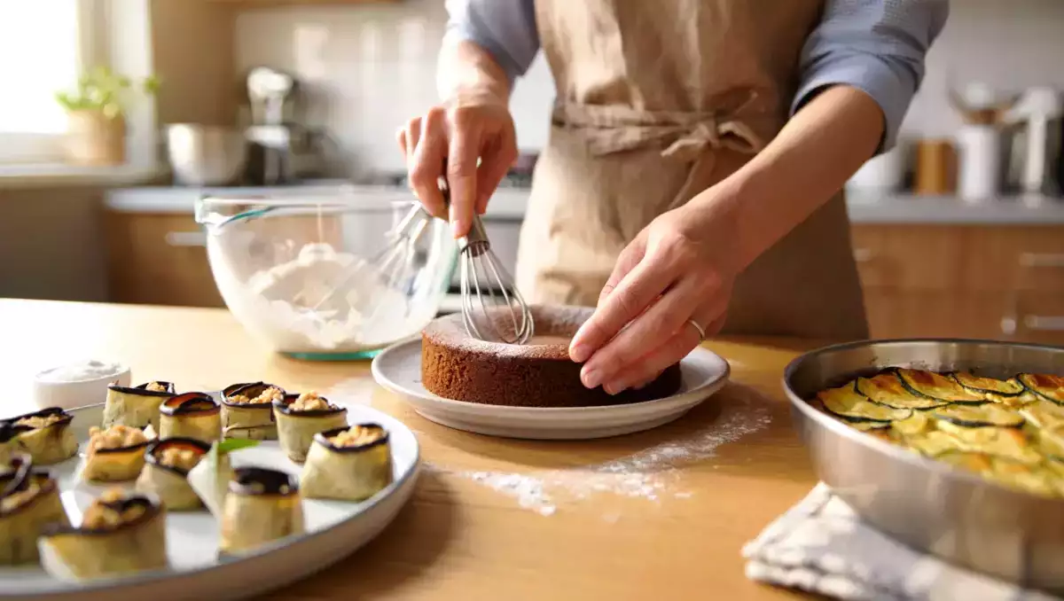 Menu vegetariano, 26 giugno: involtini di melanzane, clafoutis di zucchine e torta moka