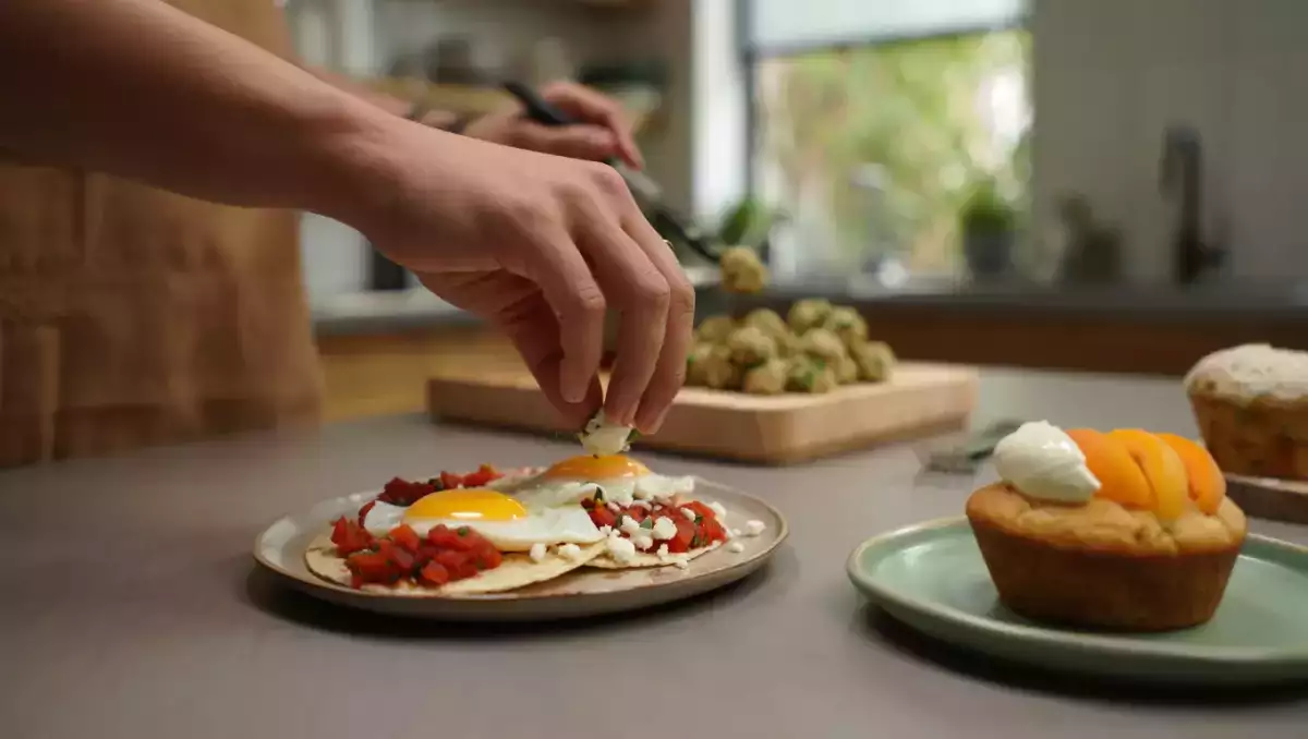 Menu vegetariano, 8 luglio: polpette di zucchine, huevos rancheros e muffin con albicocche
