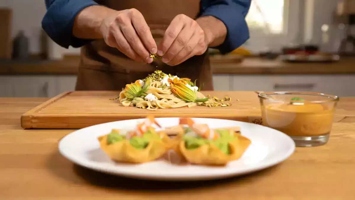 Menu del giorno, 22 luglio: cestini croccanti, pasta estiva e curau de milho