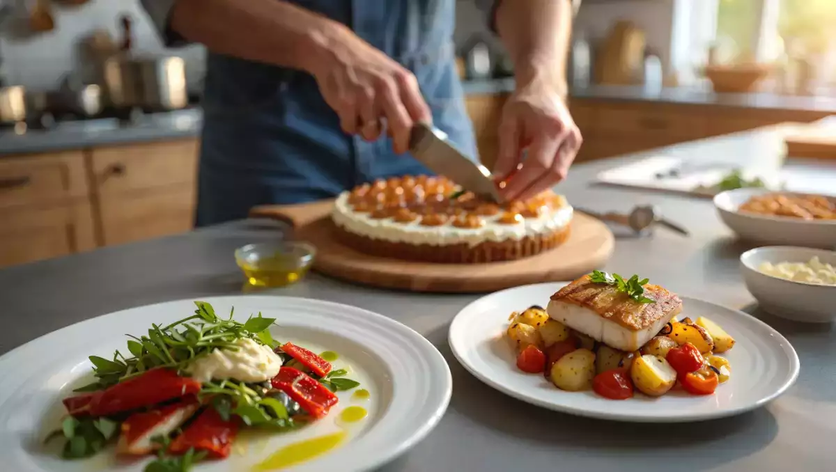 Menu del giorno, 3 agosto: insalata di peperoni, pesce spada e torta rovesciata alle susine
