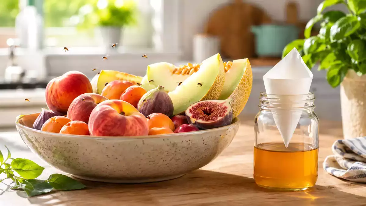 Addio moscerini: il rimedio naturale e semplicissimo per liberare la frutta estiva senza prodotti chimici