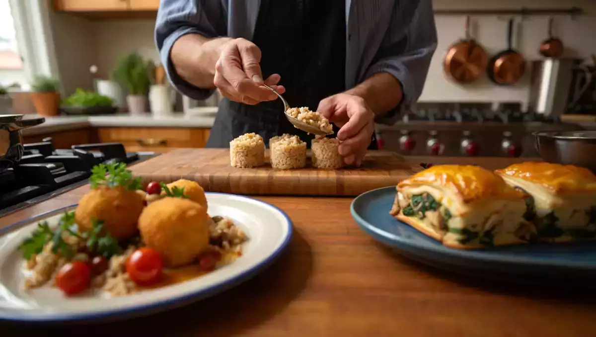 Menu vegetariano, 10 agosto: ricotta fritta, calzoni di sfoglia e dolcetti di riso