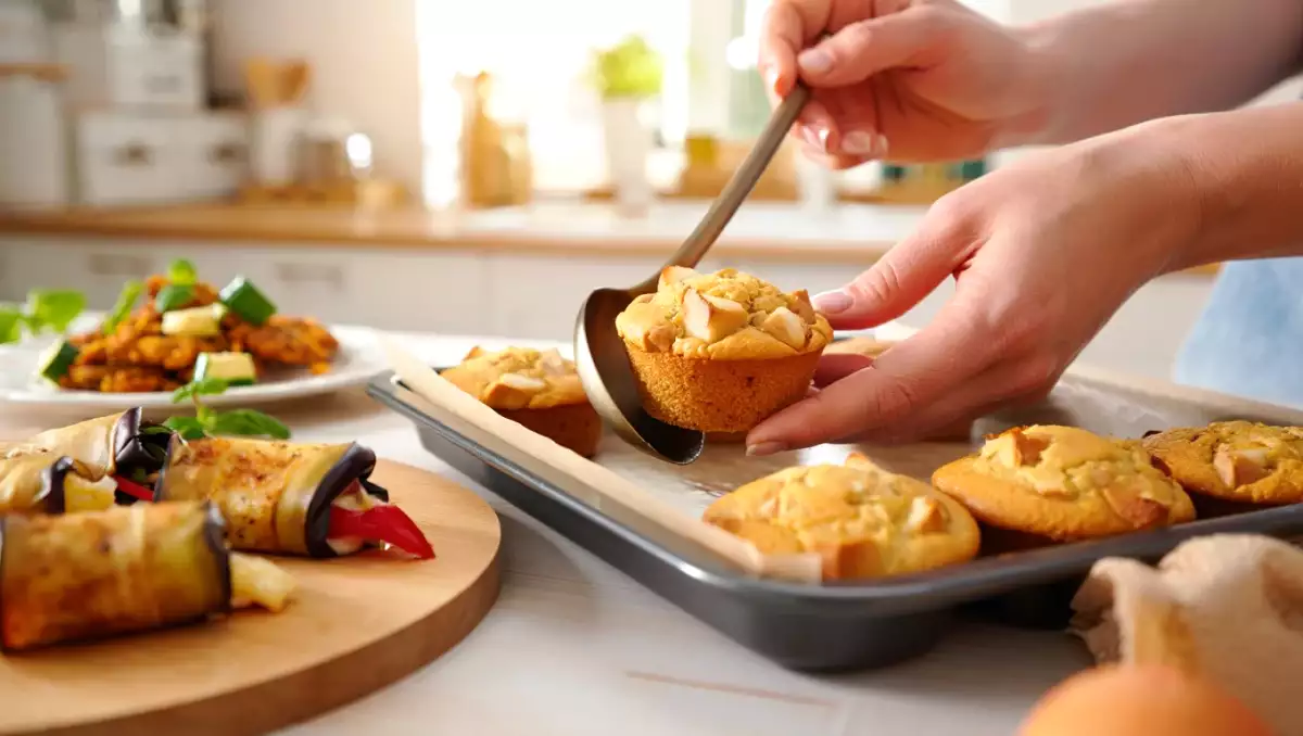 Menu vegetariano, 12 agosto: fresche frittelline, bocconcini di melanzane e muffins profumati