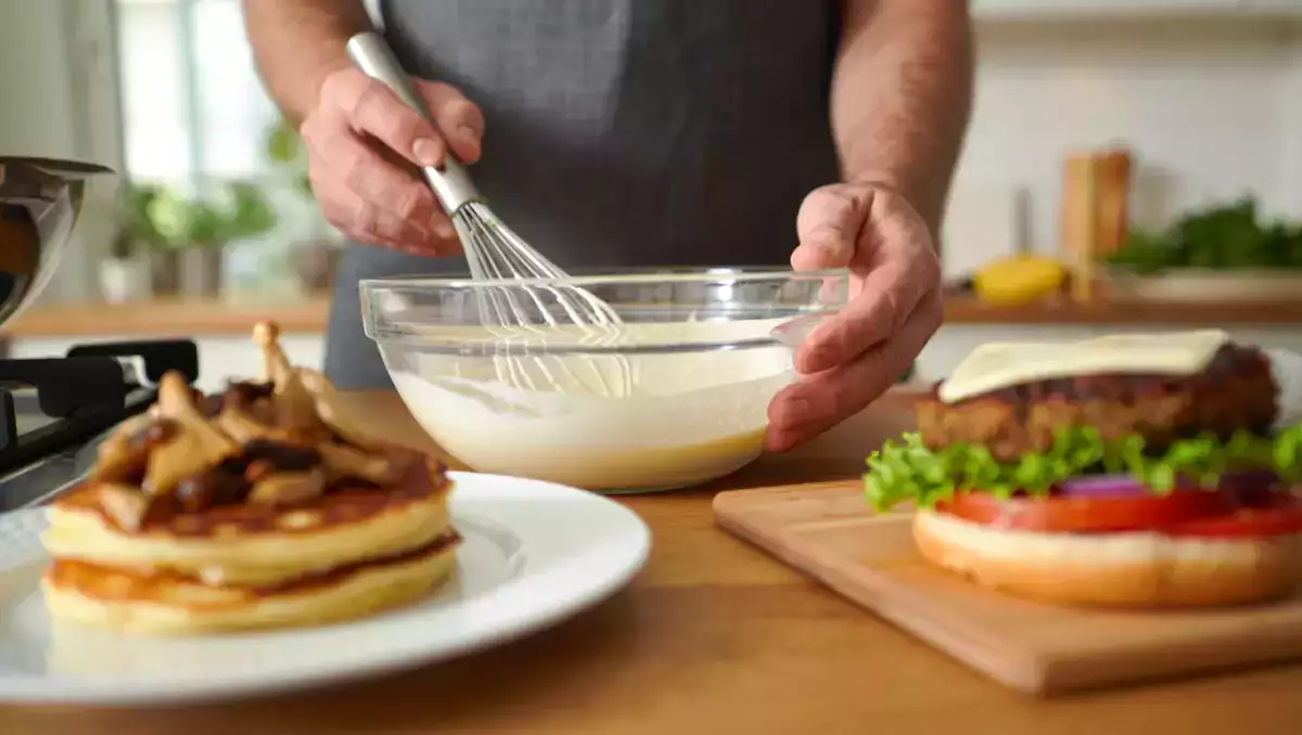 Menu vegetariano, 19 agosto: pancakes ai funghi, burger vegetale e dolce di mele con nocciole
