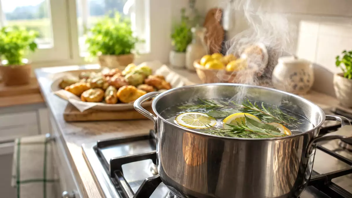 Il trucco della nonna contro l'odore di fritto: come salvare subito cucina, divano e tutta la casa