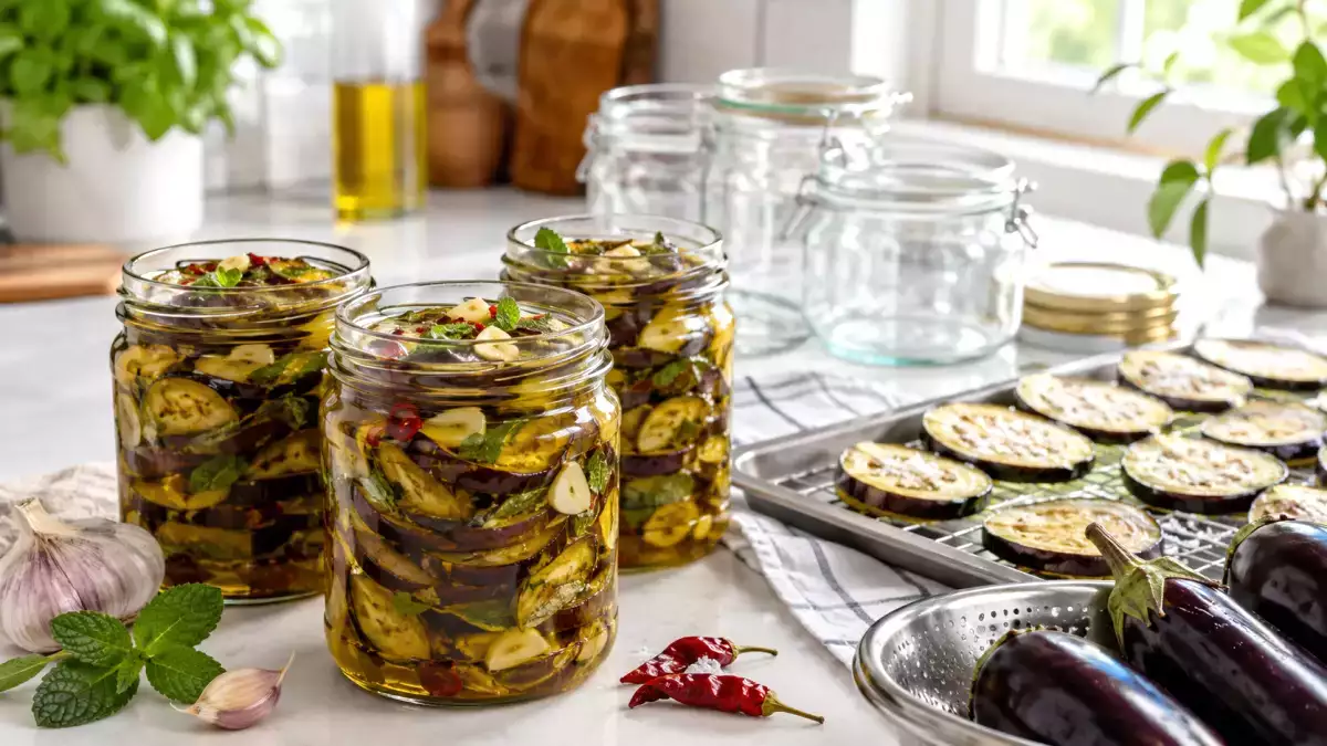 Melanzane sott’olio fatte in casa: il dettaglio che non puoi saltare prima di chiudere il vasetto