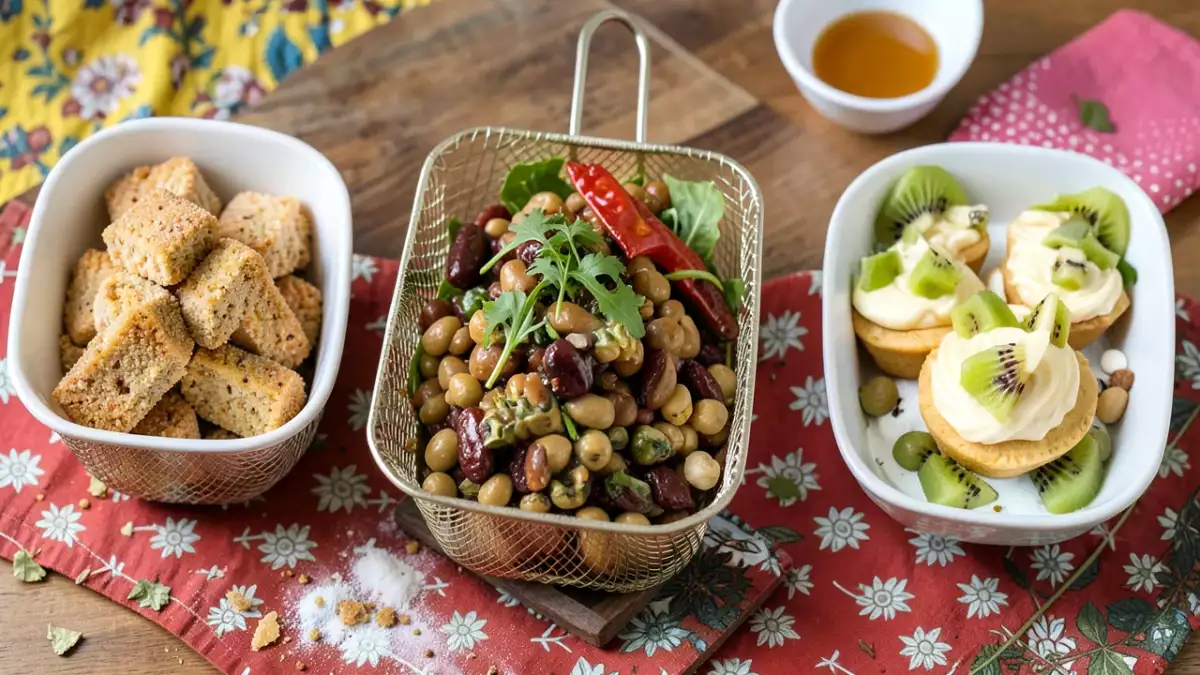Menu vegetariano, 28 settembre: croccanti nuggets di tofu e fresche insalate con dolci tentazioni