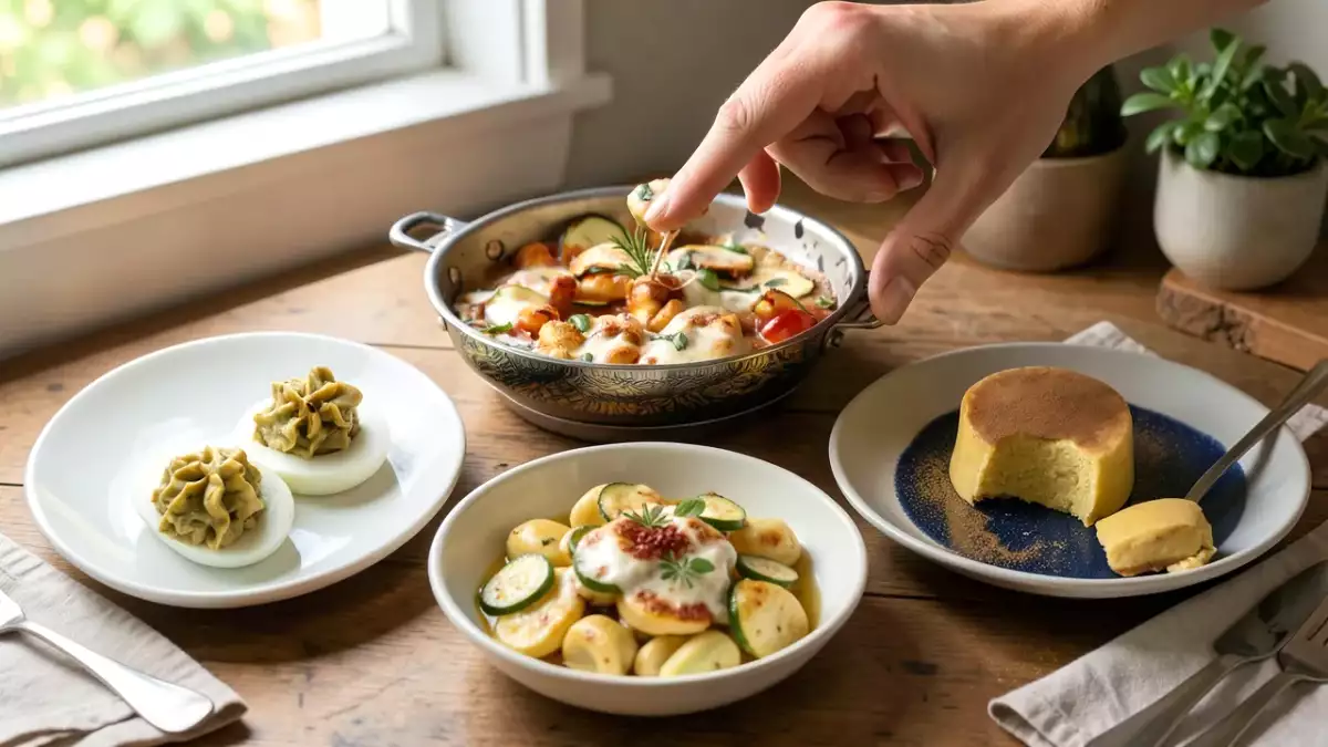 Menu vegetariano, 30 settembre: un viaggio tra uova ripiene, gnocchi gratinati e dolce al mais