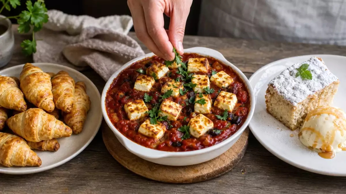 Menu del giorno, 10 ottobre: cornetti salati, fagioli rossi al forno e torta di mele