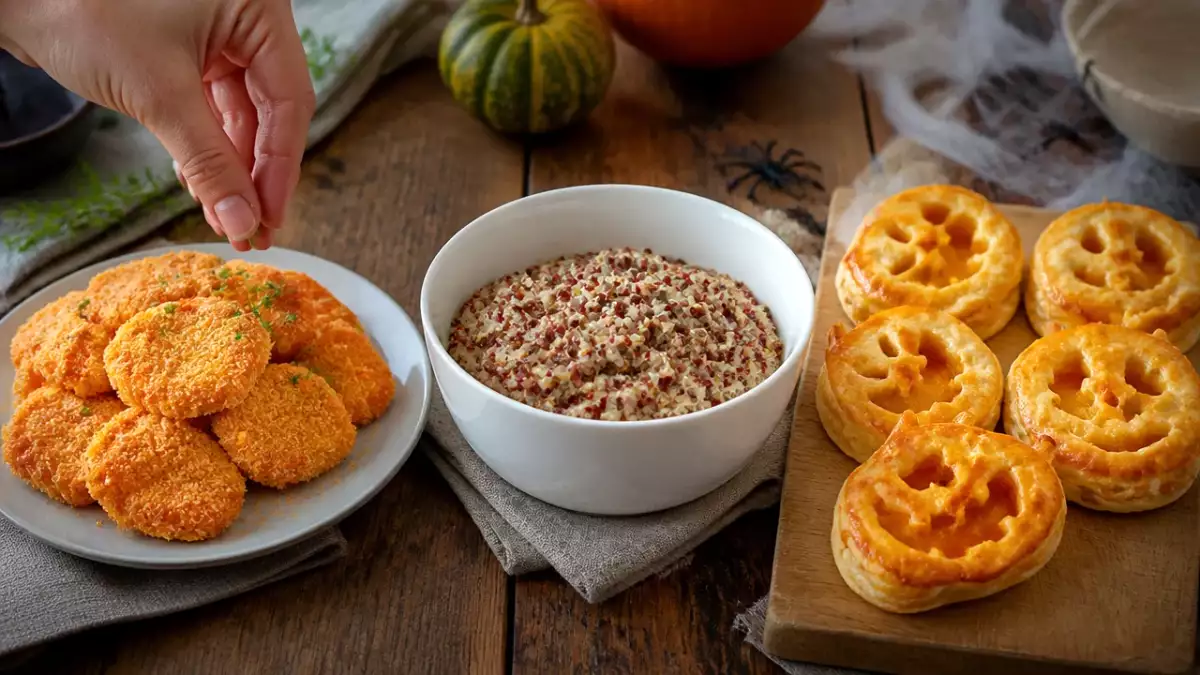 Menu vegetariano del 22 ottobre: zucca dorata, quinoa ai funghi e sfogliatine di Halloween