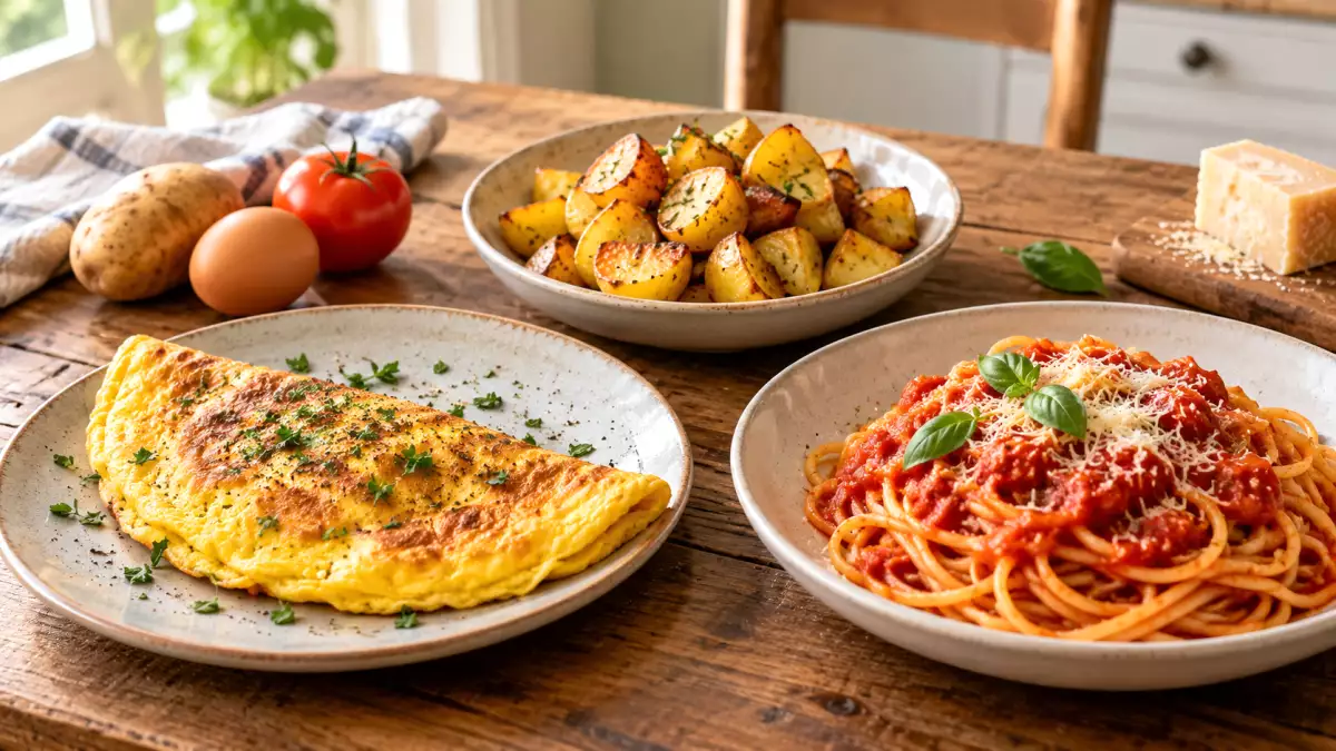 Quando il frigo sembra vuoto, uova, patate e pasta bastano per preparare 8 cene da rifare