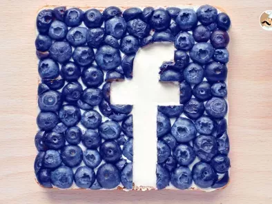 Food art: i loghi dei social network riprodotti con il cibo